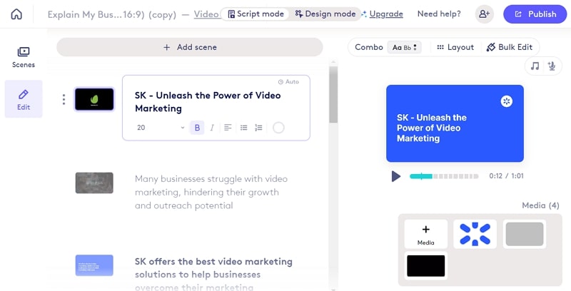 video marketing platform - biteable