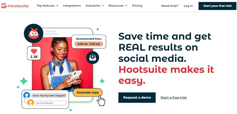 free marketing tools for small business - hootsuite