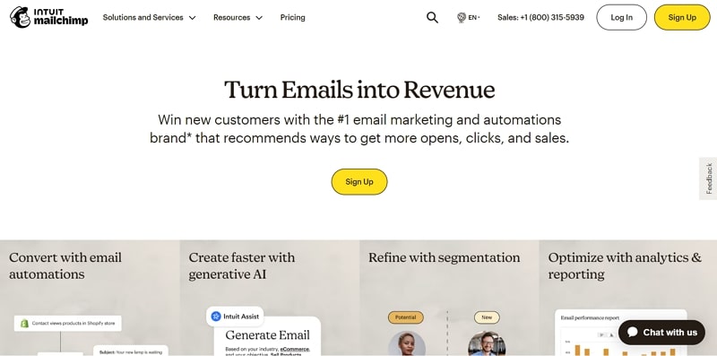 online marketing tools - mailchimp