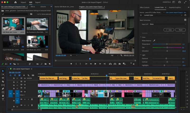 free ai video editor - adobe premiere