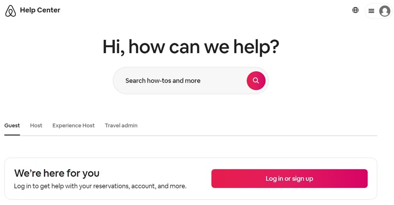 airbnb manages customer service 