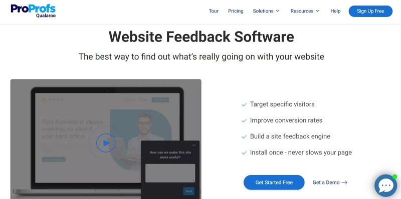 website feedback software - qualaroo