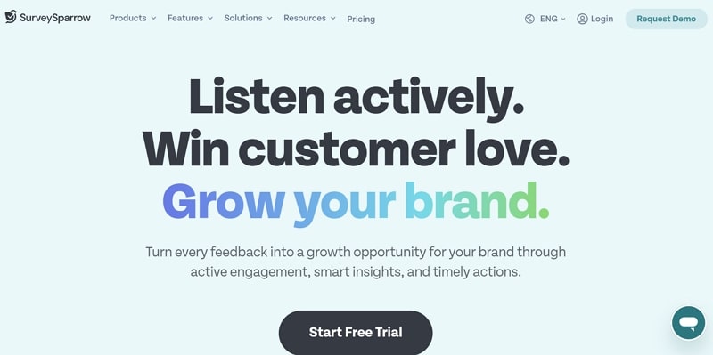 customer feedback software - surveysparrow