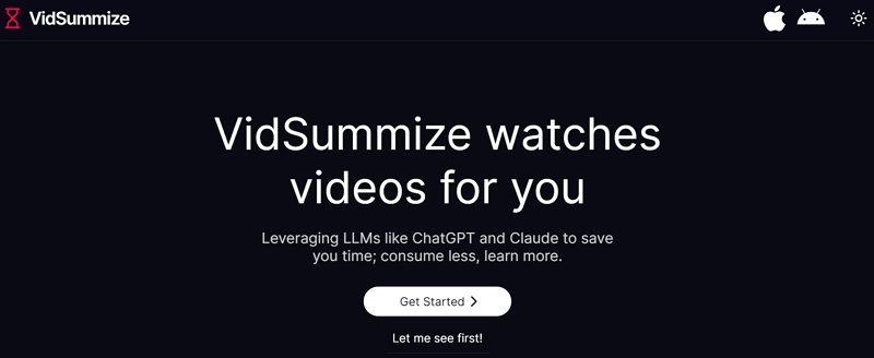 ai video summarization with vidsummize