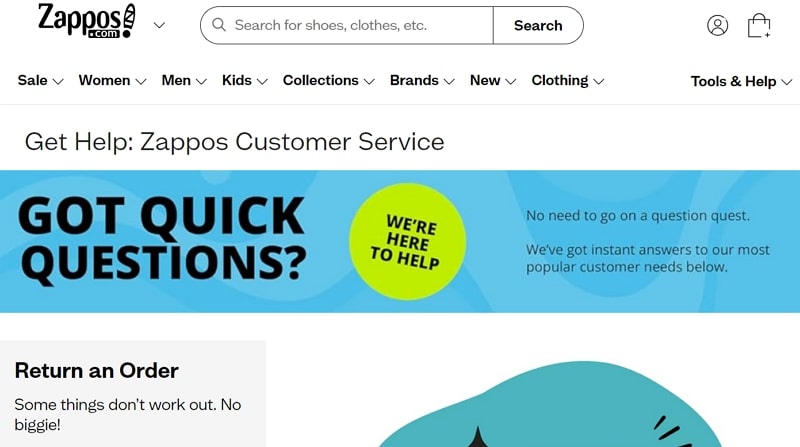 best companies for customer service - zappos